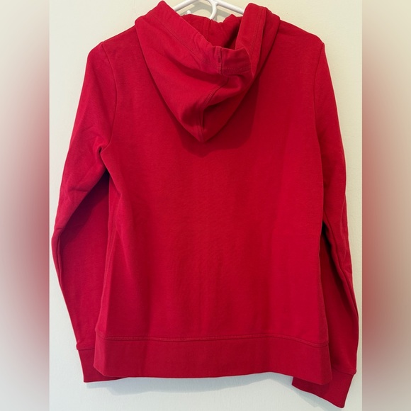 Tommy Hilfiger Women's Zip-up Hoodie French Terry Size S Red Classic Sweatshirt - Picture 9 of 14